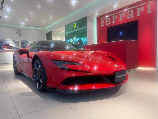 Ferrari SF90 Stradale front view red